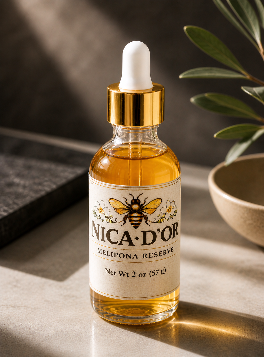 Melipona Honey Drops | Rare Stingless Bee Honey, Small-Batch Reserve (2oz)